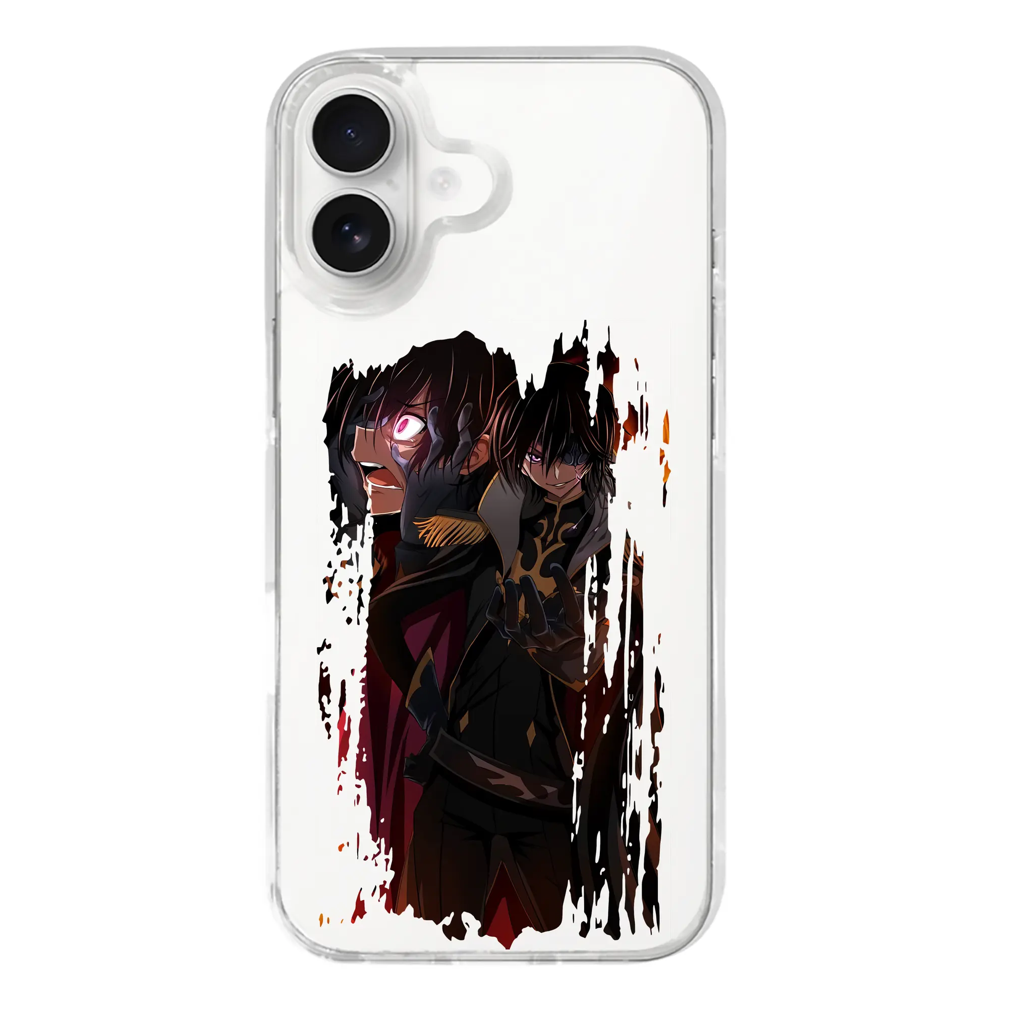 コードギアス 反逆のルルーシュ グッズ ルルーシュ・ランペルージ - iPhone 17シリーズ 透明スマホケース – 薄型・耐衝撃・精密フィット保護カバー